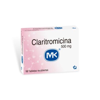 claritromicina 500mg mk 10 tabletas