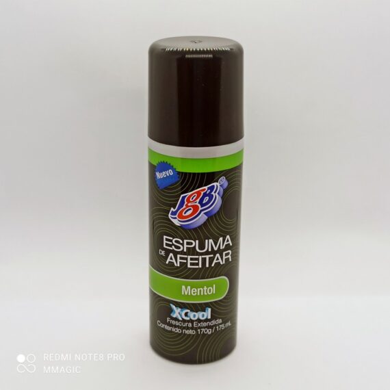 espuma afeitar menthol jgb 175ml