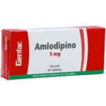 AMLODIPINO 5mg GF 10 Tabletas