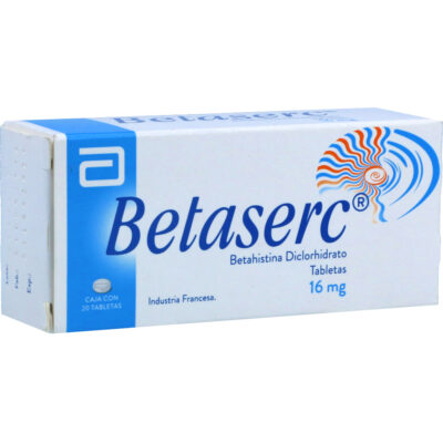 betaserc 16 mg 20 tabletas