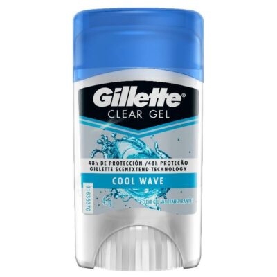 desodorante gillette clear gel cool wave 45gr.