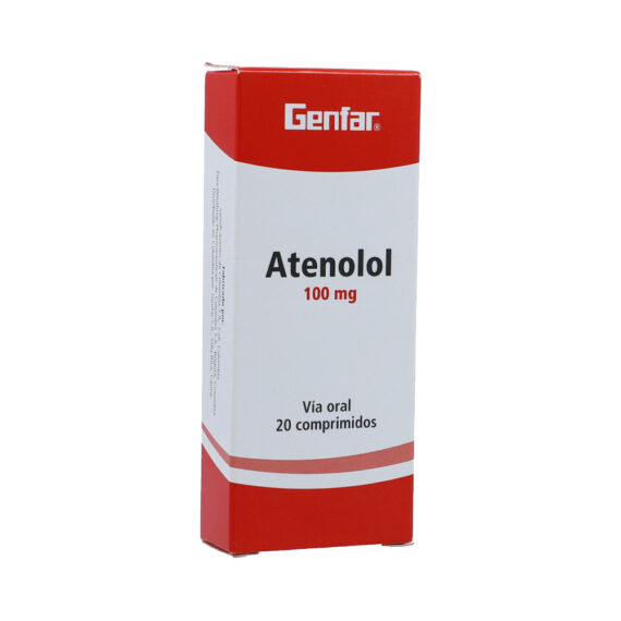 atenolol 100mg w 20 tabletas