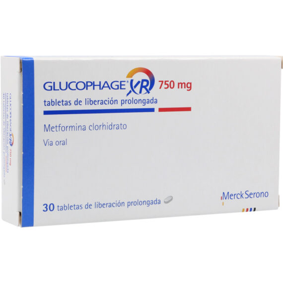 glucophage xr 750mg 30 tabletas