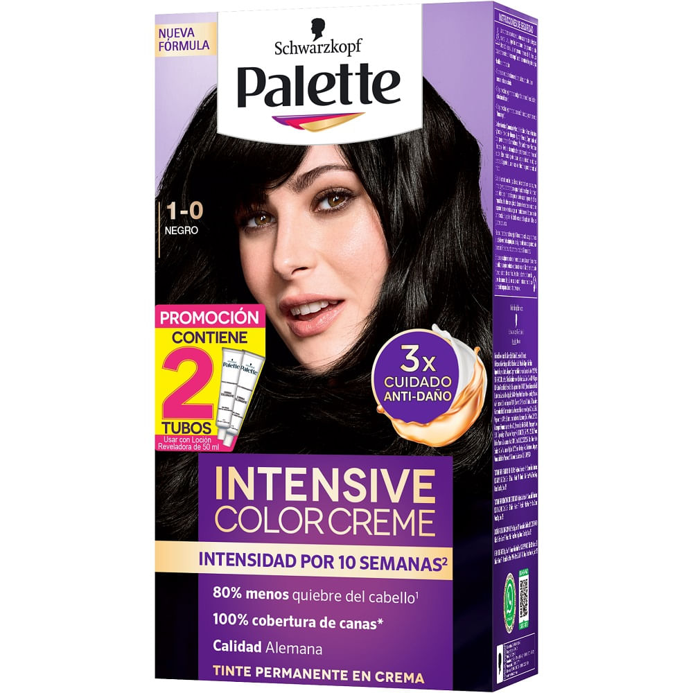 Palette Color Creme Tubo 1-0 Negro