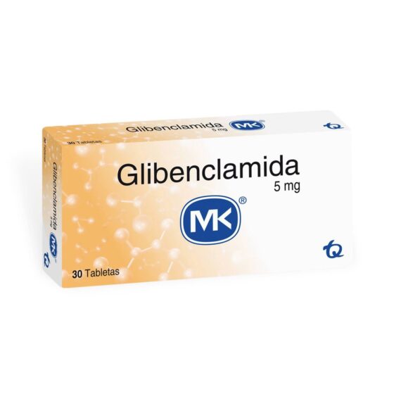 glibenclamida 5mg mk 30 tabletas