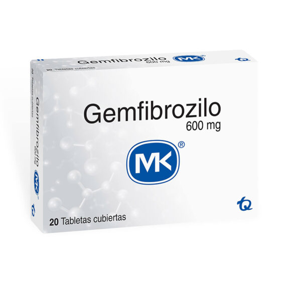 gemfibrozilo 600mg mk 20 tabletas