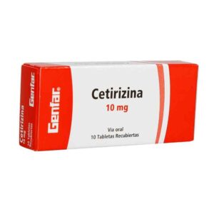 Cetirizina 10Mg Gf 10 Tabletas