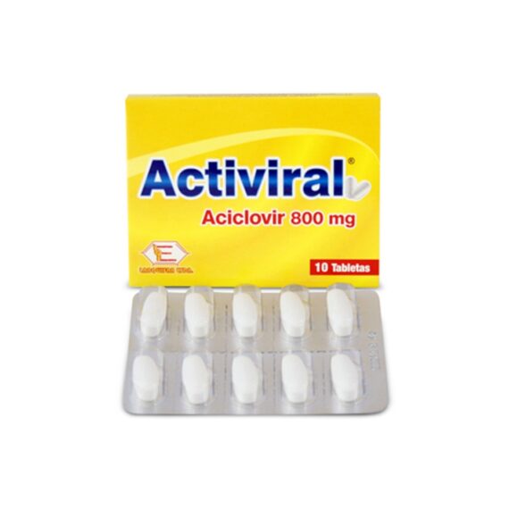 ACTIVIRAL 800mg 10 Tabletas