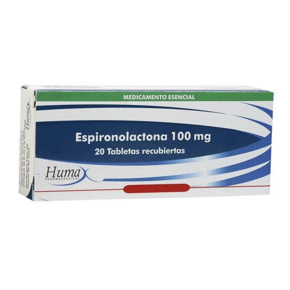 espironolactona 100mg hp 20 tabletas