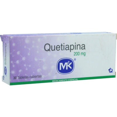 quetiapina 200 mg 30 tabletas
