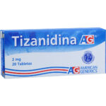 TIZANIDINA 2 mg AG 20 Tabletas