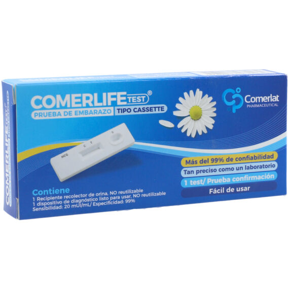 prueba de embarazo comerlife test tipo cassette