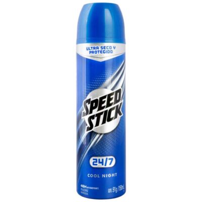 desodorante speed stick spray 24/7 cool night 150ml