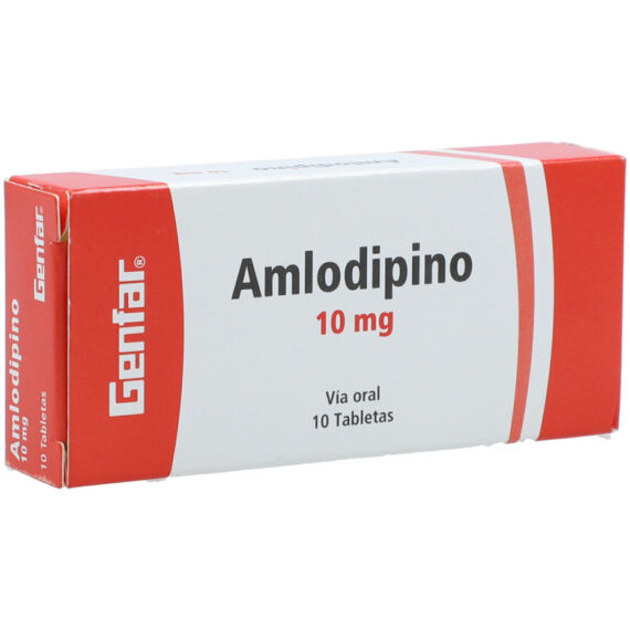 amlodipino 10mg gf 10 tabletas