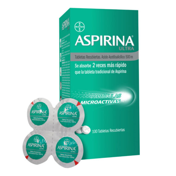 ASPIRINA ULTRA 500mg 100 Tabletas