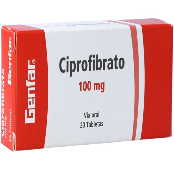 ciprofibrato 100mg gf 20 tabletas