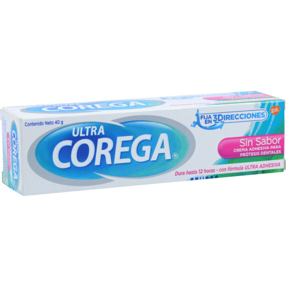 Crema Dental COREGA 3D.ULTRA SIN SABOR 40gr