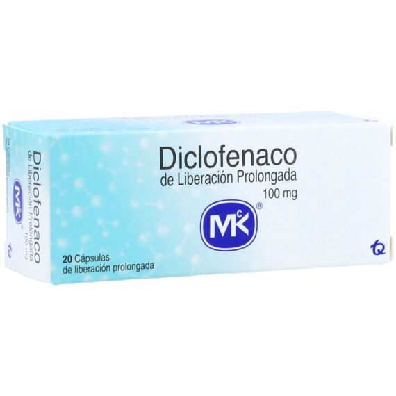 diclofenaco ret 100mg mk 20 tabletas