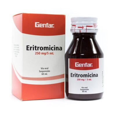 eritromicina suspension 250mg gf 60ml