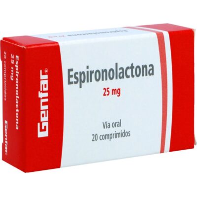 espironolactona 25mg gf 20 tabletas