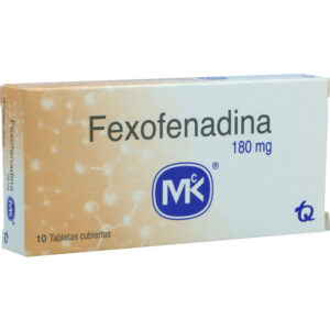 Fexofenadina 180Mg Mk 10 Tabletas