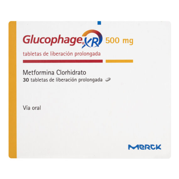 glucophage xr 500mg 30 tabletas