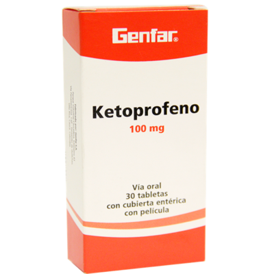 ketoprofeno 100mg gf 30 tabletas