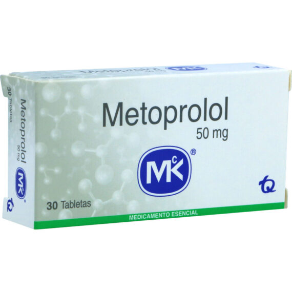 METOPROLOL 50mg MK 30 Tabletas