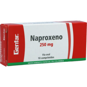NAPROXENO 250mg GF 10 Capsulas
