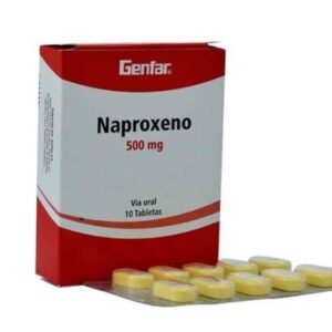 NAPROXENO 500mg GF 10 Tabletas