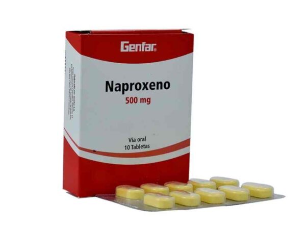 NAPROXENO 500mg GF 10 Tabletas