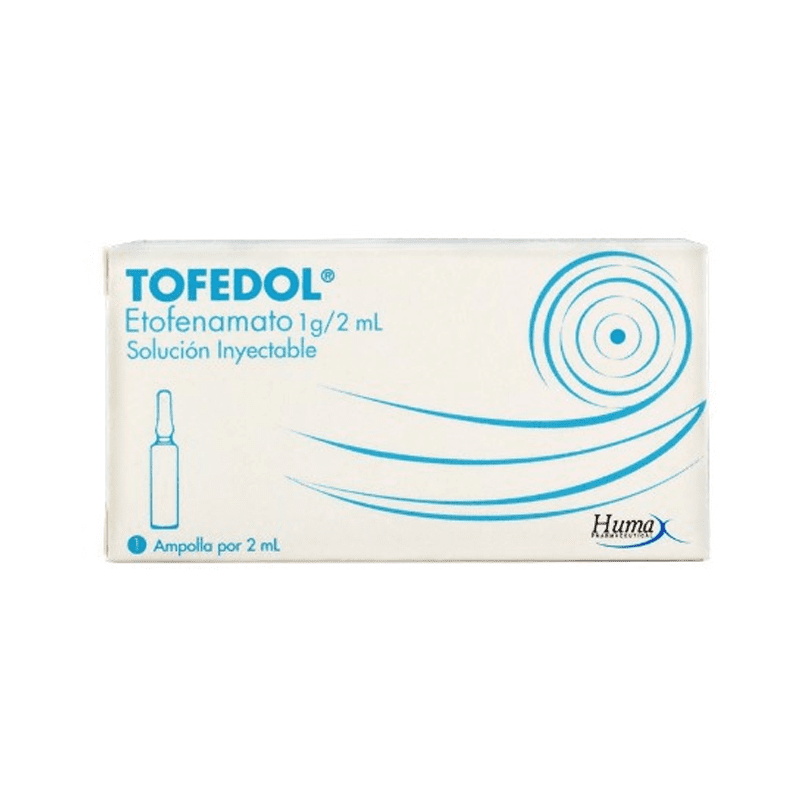 TOFEDOL ETOFENAMATO 1gr 2mL AMP HP - Drogas Exito