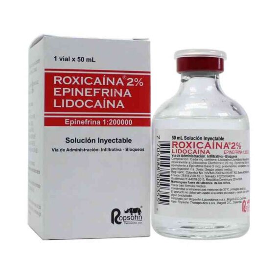 roxicaina 2% epinefrina 1'200 ui 50ml