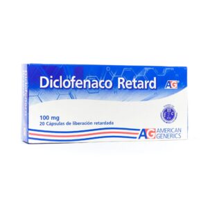DICLOFENACO RET 100 MG AG 20 CAP