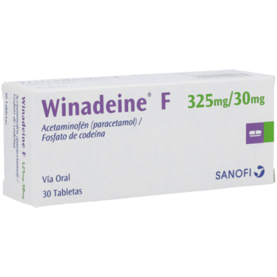 pañales winadeine f 325/30mg 30 tabletas