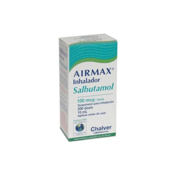 airmax inhalador 100 mcg 200 dosis