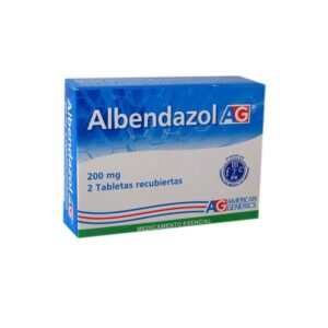 ALBENDAZOL 200 MG 2 TABLETAS AG