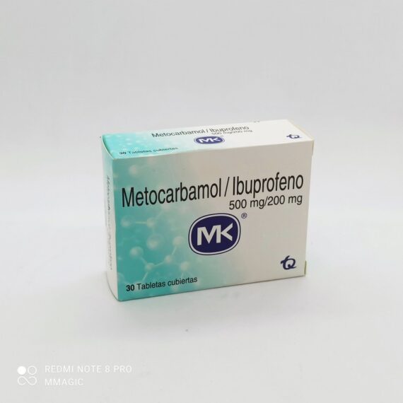 metocarbamol/ibuprofeno 500/200mg mk 30 tabletas