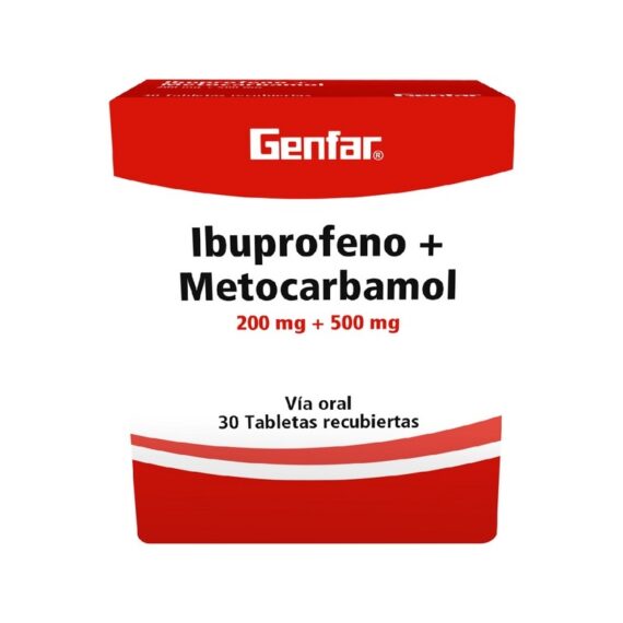 ibuprofeno+metocarbamol gf 30 tabletas