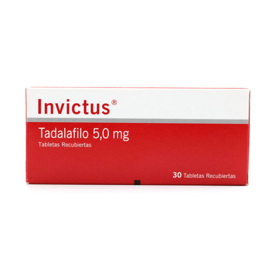 invictus tadalafilo 5mg 30 tabletas recub