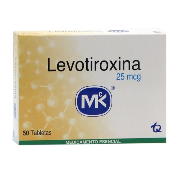 levotiroxina 25 mcg mk 50 tabletas