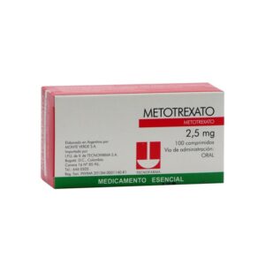 Metotrexato 2.5Mg 100 Tabletas