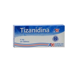 Tizanidina 4 Mg Ag 20 Tabletas