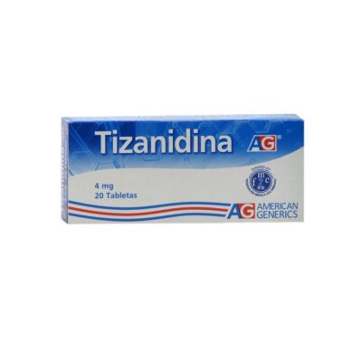 tizanidina 4 mg ag 20 tabletas