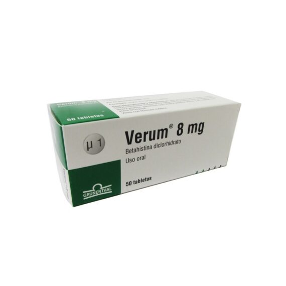 verum 8 mg 50 tabletas