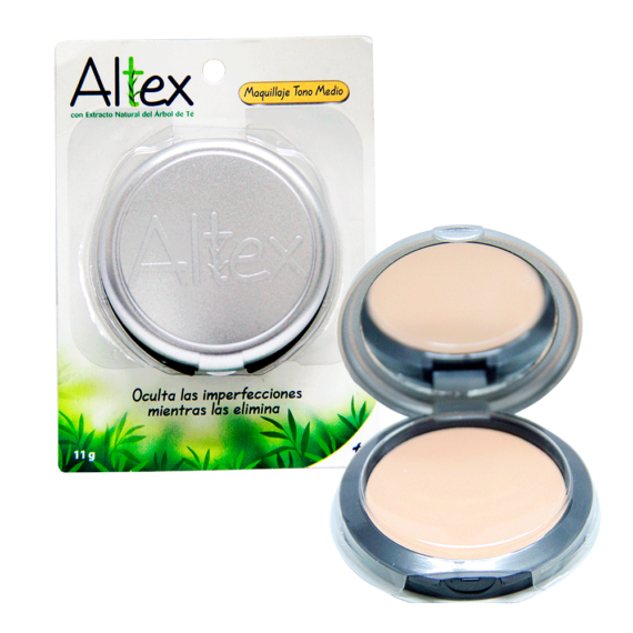 altex maquillaje medio polvo