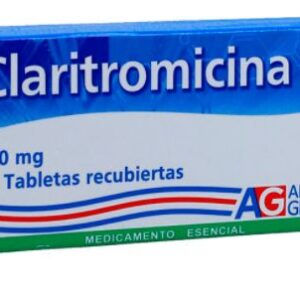 Claritromicina 500Mg Ag 10 Tabletas