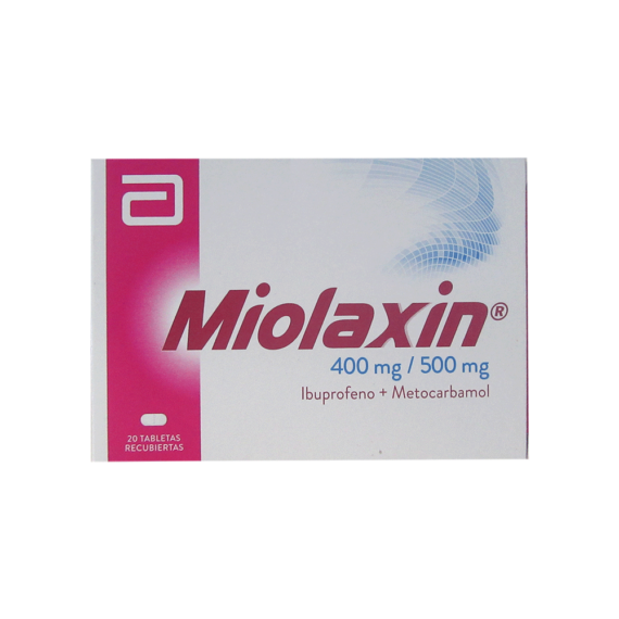 miolaxin 400/500mg 20 tabletas