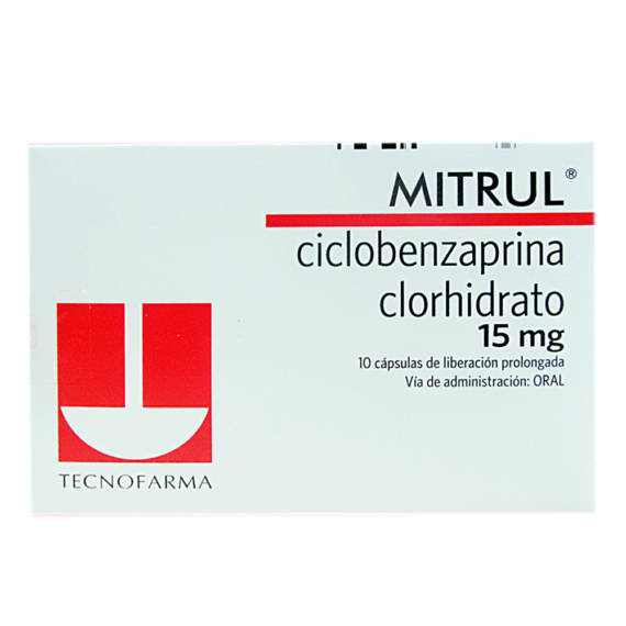 mitrul 15mg 10 tabletas