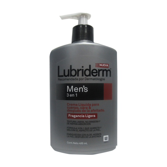 lubriderm loción men s/fra 400ml